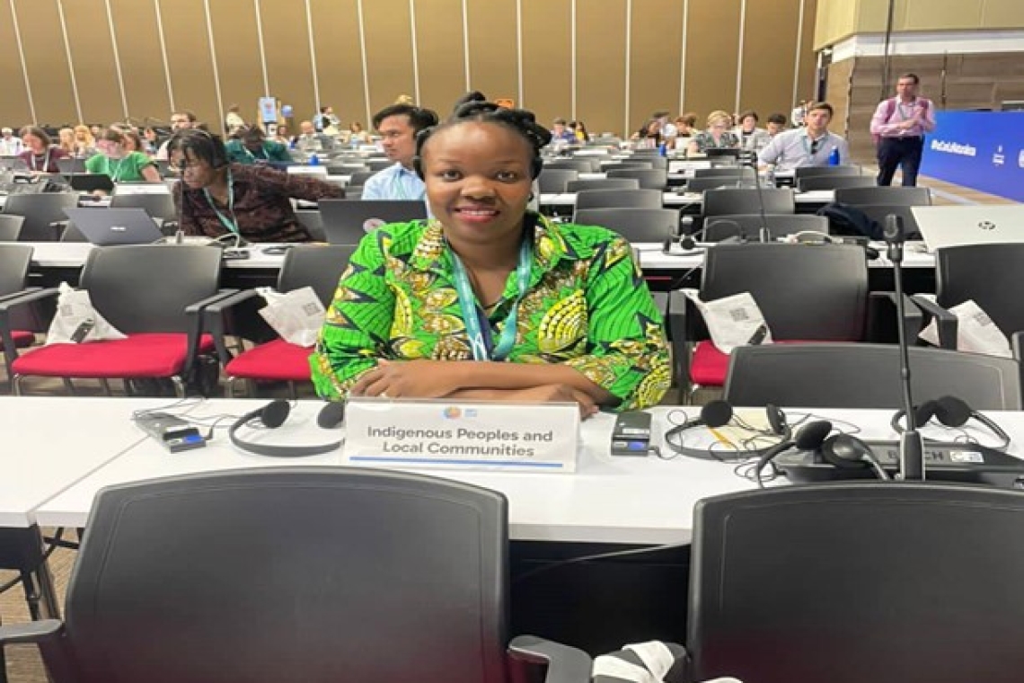 Ms. Teddy Nabakooza Galiwango was representing Buganda at the conference Image